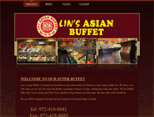 Tablet Screenshot of linsasianbuffet.com